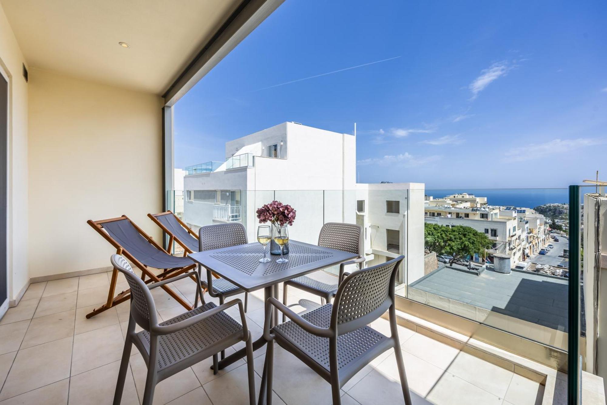 Fl5 Thelodge Amazing Views W Terrace By Homely Mellieha Bagian luar foto